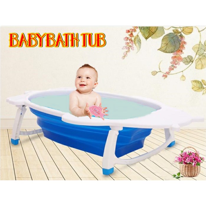 New Design Foldable Baby Bathtub Folding Baby Bath Tub Shopee Malaysia