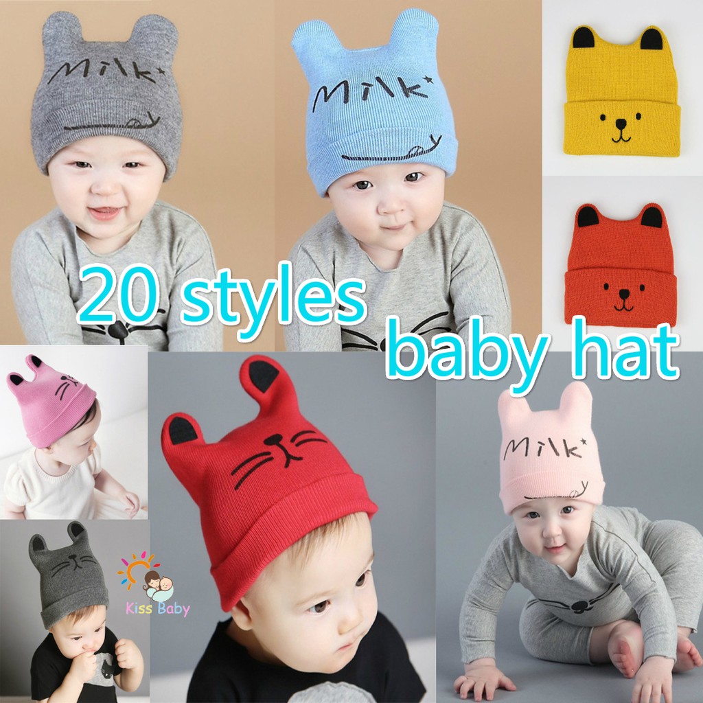 20 styles】Baby Hats Caps Cartoon Knitting Cap Newborn Baby Hat Baby Cartoon  Cap Toddler Boys Girls Cap Infant Warm Hat | Shopee Malaysia