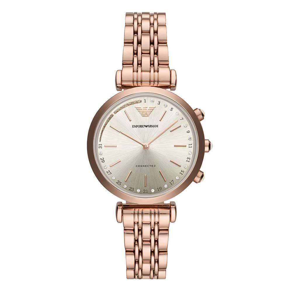 emporio armani smartwatch rose gold