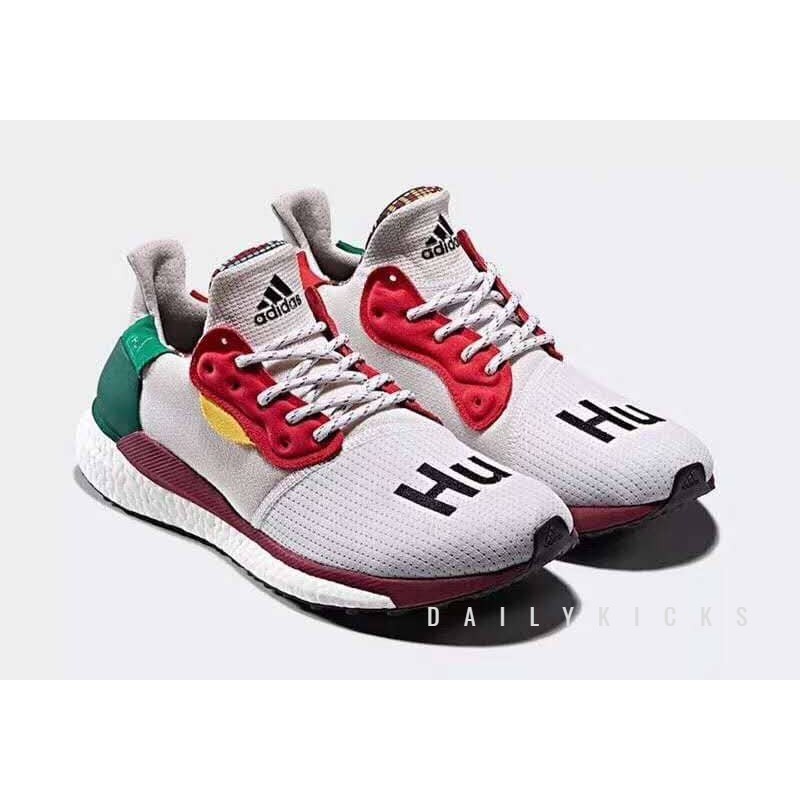 PHARRELL ADIDAS SOLAR HU GLIDE WHITE | Shopee Malaysia