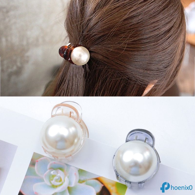 1pc Pearl Hair Claw Hair Clips Women Girls Mini Barrettes Hair