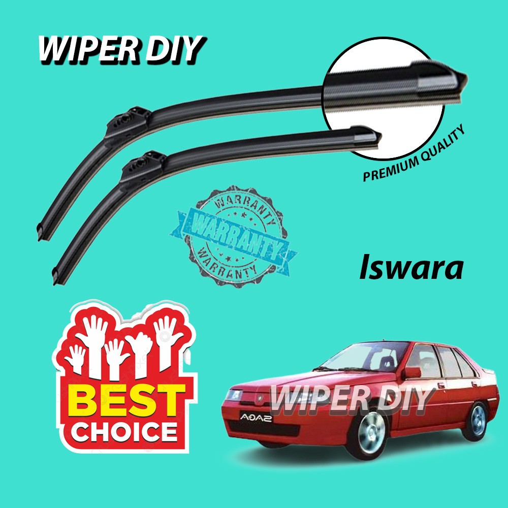 Proton Saga Iswara LMST 1992 Silicone Wiper Blade Windscreen Viper