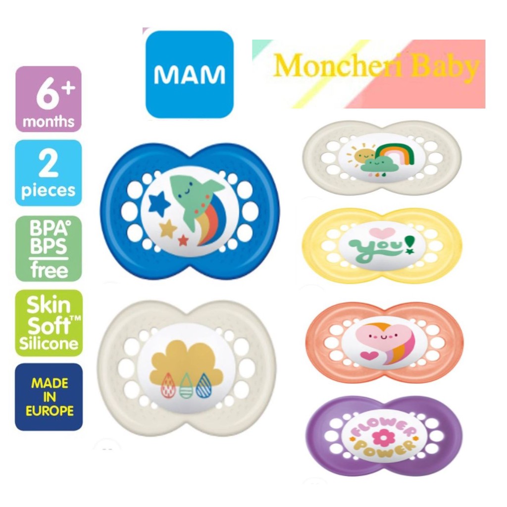 MAM - Original Pacifier (2pcs/pack) (6month+) | Shopee Malaysia