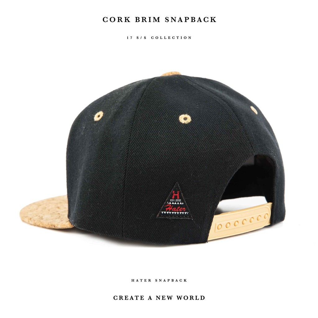 hater snapback cork brim