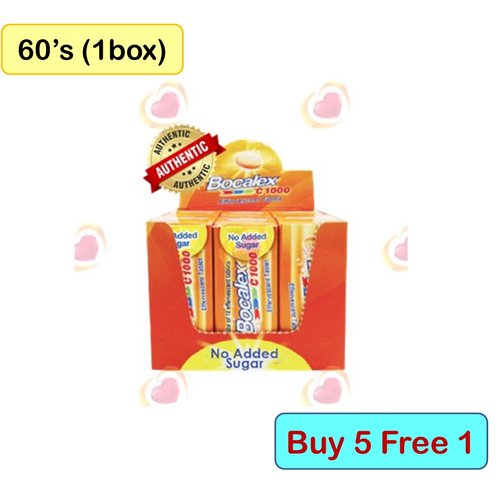 Buy Bocalex Vitamin C 1000mg Effervescent No Sugar Added 10 s 5btl