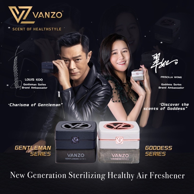 BUY 2 RM60*Ready stock* Vanzo Car Perfume Full Range Car Air Freshener Penyaman Udara Kereta - Big Chimp