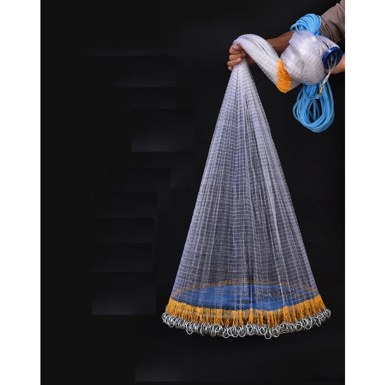 Saltwater Fishing Cast Net for Bait Trap Fish Throw Net American 4ft ...