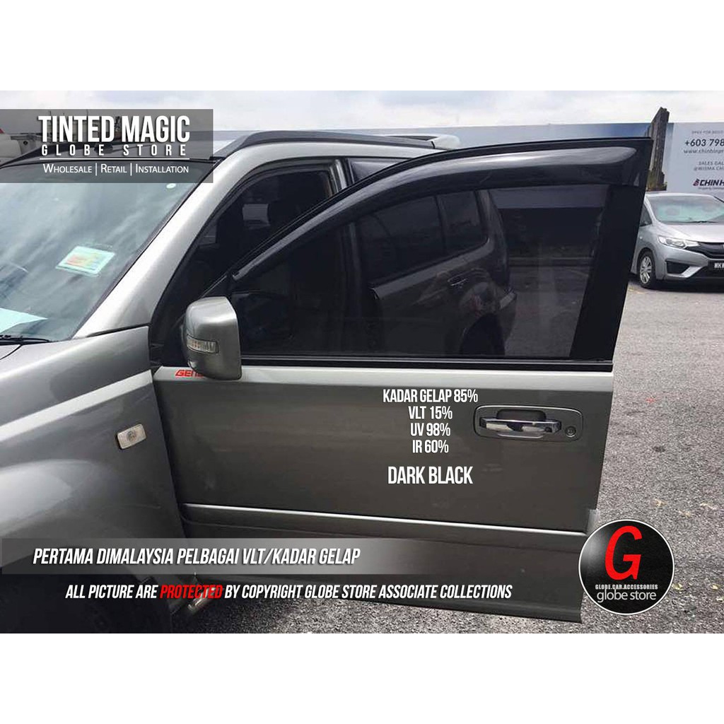 Magic Tinted Solar Window Toyota Hilux Vigo Black 5 Windows Shopee Malaysia