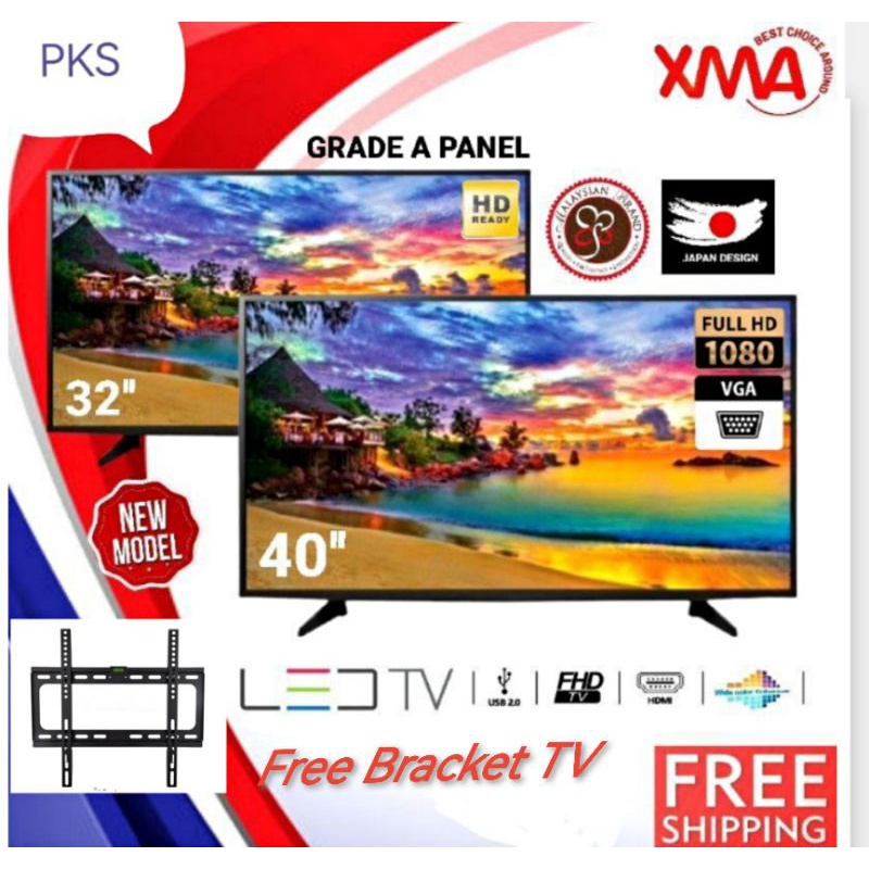 💥Free Bubble Wrap* XMA TV (AIWA Company) 32''/40'' Android  DIGITAL LED TV (DVB-T2) BUILT IN MYTV