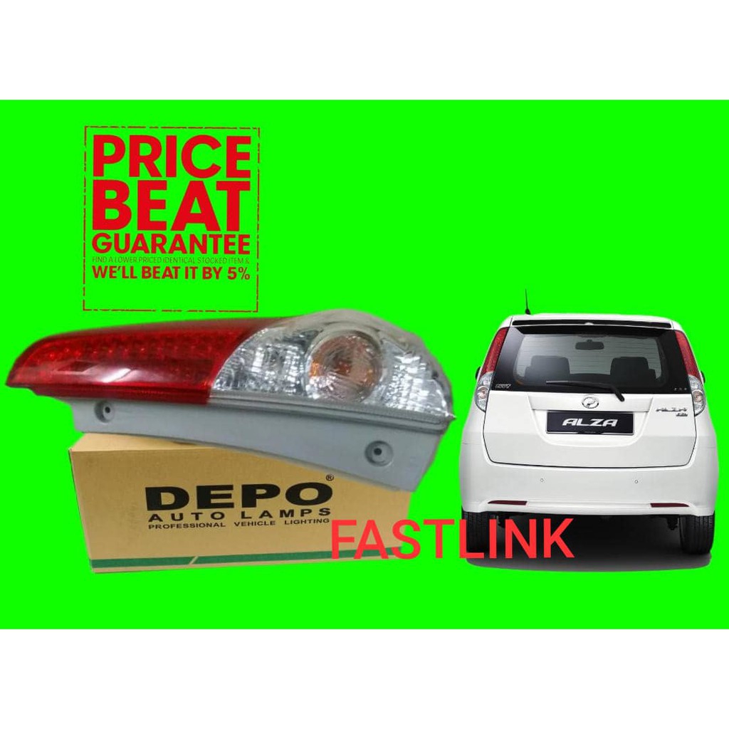 PERODUA ALZA 2009 - 2013 TAIL LAMP LAMPU BELAKANG DEPO  PERODUA ALZA 2009 - 2013 TAIL LAMP LAMPU BELAKANG DEPO