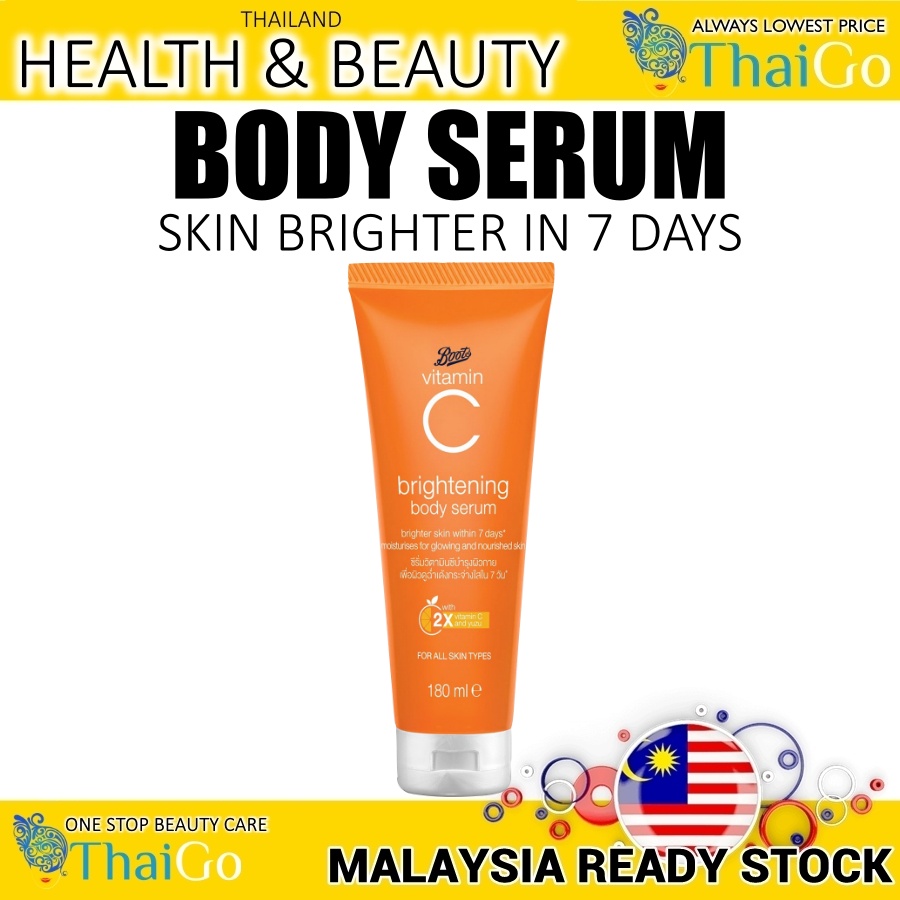 Boots Vitamin C Brightening Body Serum 180ml Shopee Malaysia