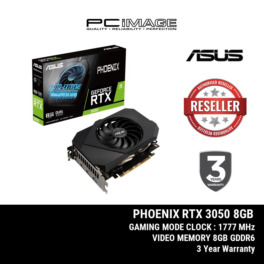 ASUS PHEONIX GEFORCE RTX 3050 8GB GDDR6 GRAPHIC CARD | Shopee Malaysia