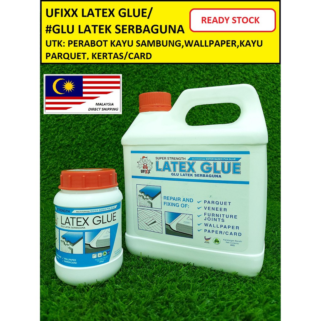 UFIXX LATEX GLUE 500gm/GLU LATEK SERNAGUNA/ GLU PARQUET/ GLU KAYU
