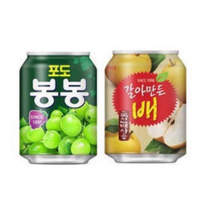 Buy Korea Haitai Bon Bon Grape Pear Peach Juice Drink 238ml 340ml 韩国海太葡萄 梨子 水蜜桃果汁饮料真果粒bong Bong Seetracker Malaysia