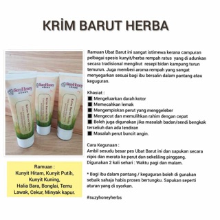  Krim  Barut Herba Kempis  Perut  Krim  Bengkung Pantang 