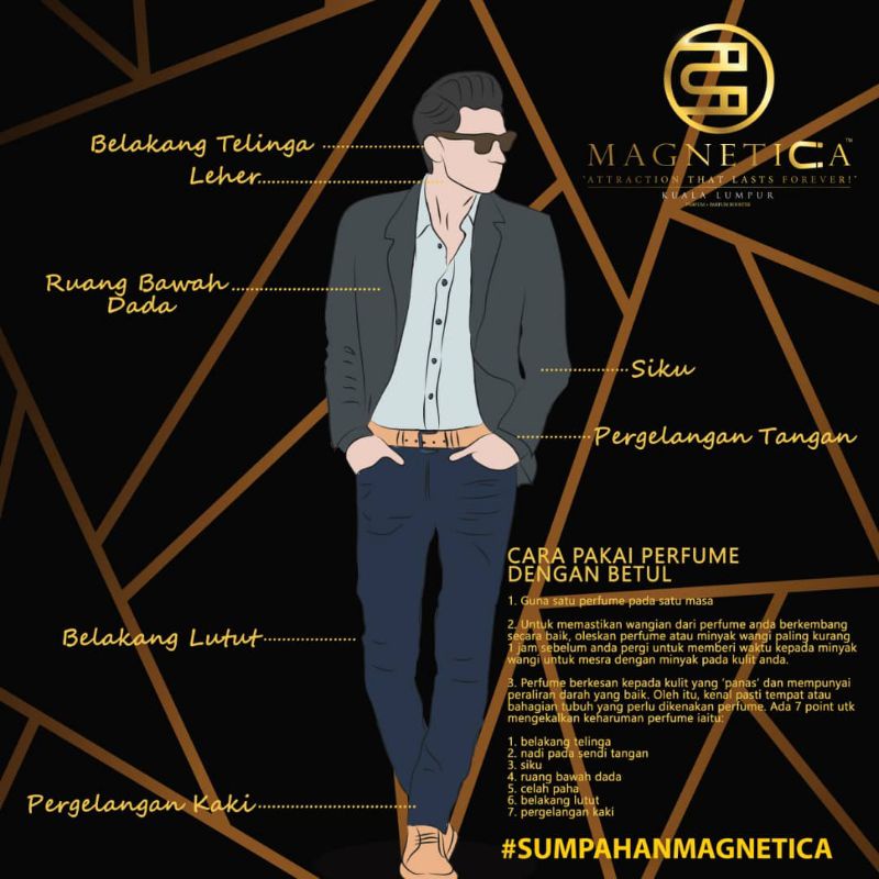 Magnetica Parfum Booster For Man Perfume For Him Minyak Wangi Booster Lelaki Viral Mewah Eksklusif Shopee Malaysia