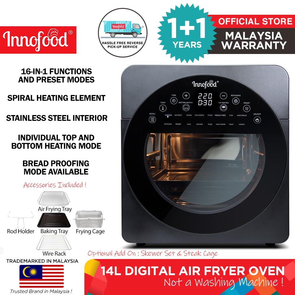 Innofood 16in1 Digital Air Fryer Oven With Fermenting And Dehydrating