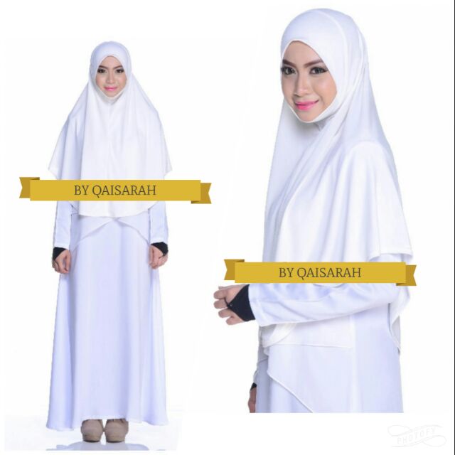 Jubah Putih Jubah Maxi Putih Jubah Umrah Jubah Haji Shopee Malaysia