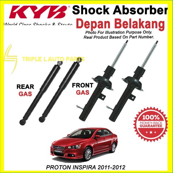 PROTON INSPIRA 20112012 KYB / KAYABA ORIGINAL SHOCK ABSORBER SET