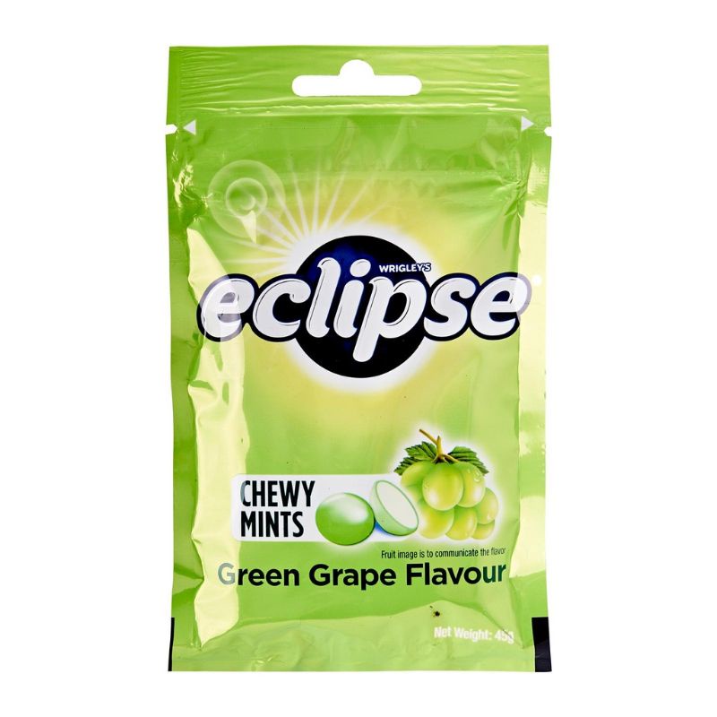 ECLIPSE CHEWY MINTS GREEN GRAPE FLAVOUR 45g Shopee Malaysia