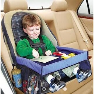 Multifunction Waterproof Toy Car Safety Seat Tray Baby Seat Travel Storage Table