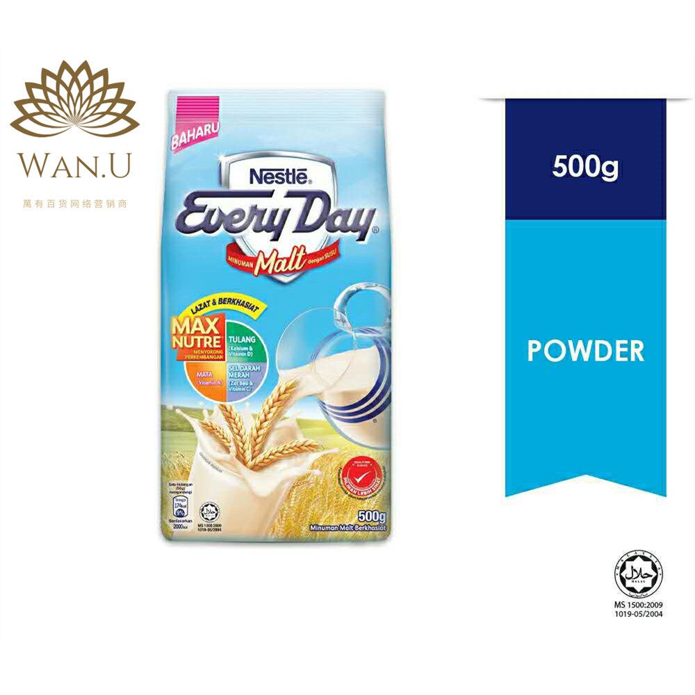 Nestle Every Day Malt Milk Powder (500g) Shopee Malaysia