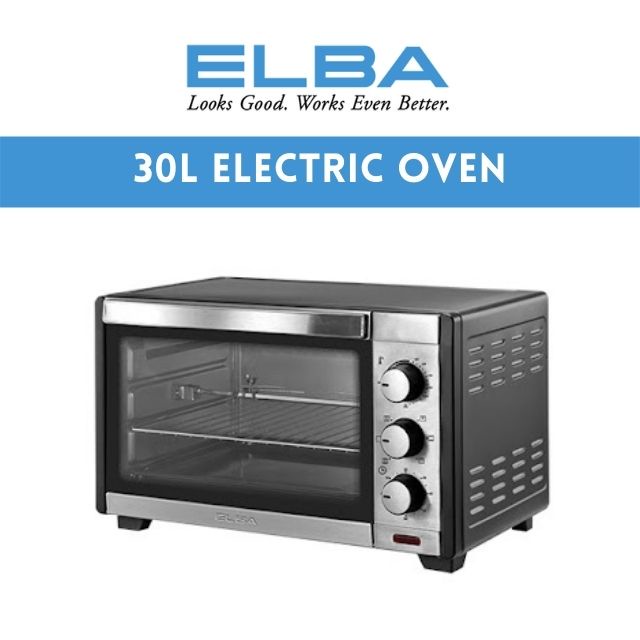 [SELF PICKUP AVAILABLE] Elba 30L Electric Oven | Ketuhar [EEO-D3017(BK)]