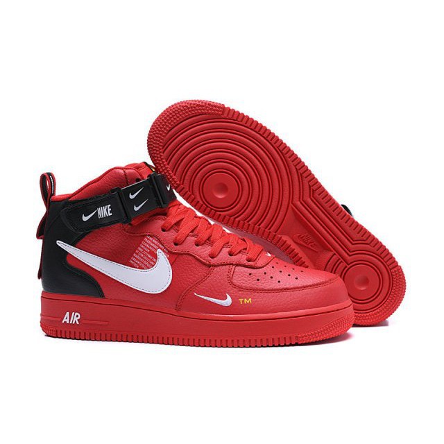 nike air force 1 mid utility red