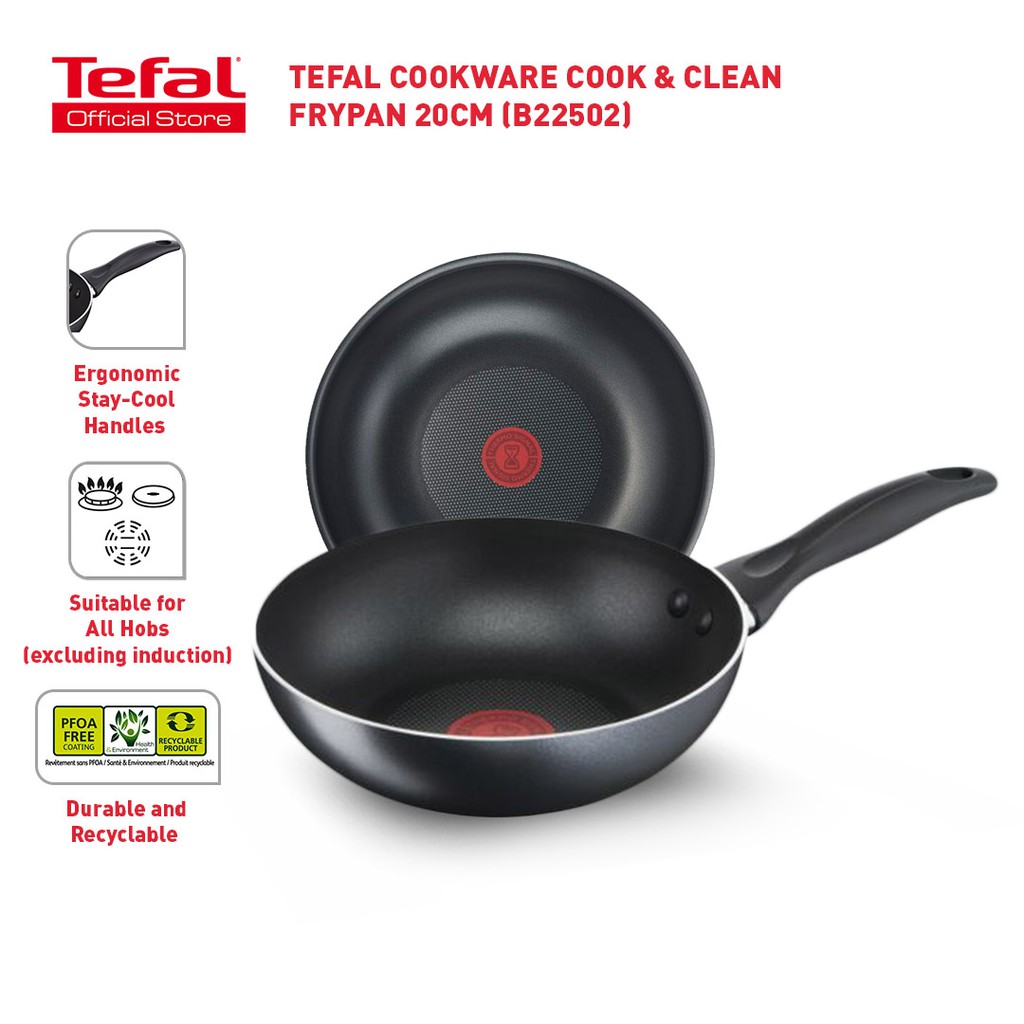 Tefal Cookware Cook & Clean Frypan (20cm) B22502 Shopee Malaysia
