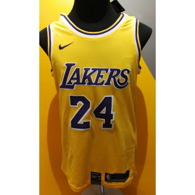 black and yellow lakers jersey