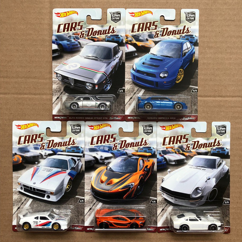 hot wheels cars & donuts