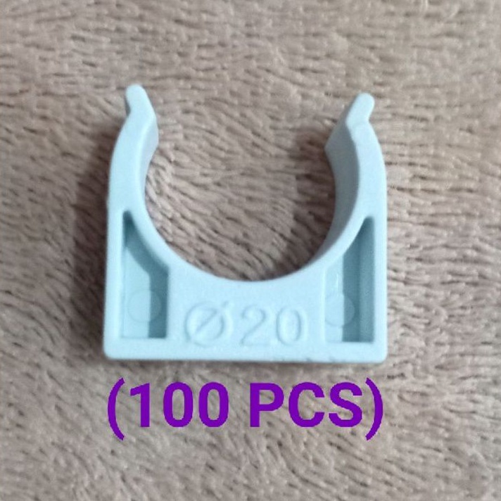 (100PCS)20mm(3/4")/25mm(1")PVC CONDUIT PIPE CLIP/PVC WIRING CLIP/PVC U