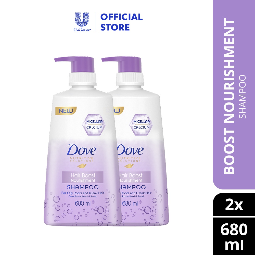 Dove Hair Boost Nourishment Shampoo 680ml X 2 Shopee Malaysia