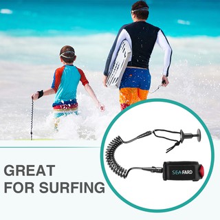 Premium Body Board Leash 4ft 5.5mm Coiled Surfing Wrist Leash SUP Leash for Standup Paddle Board and Surfboard 