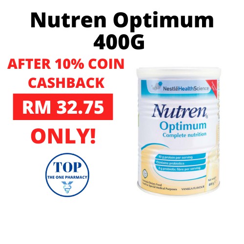 Nestle Nutren Optimum 400g Exp 11 2022 Shopee Malaysia