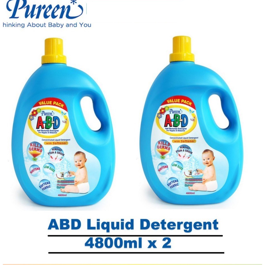 Pureen ABD Liquid Baby Laundry Twin Pack(4800ml/2000ml) Shopee Malaysia