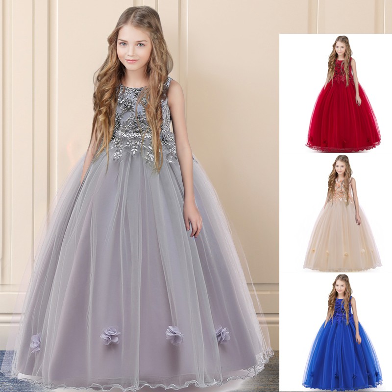 girls long party dresses