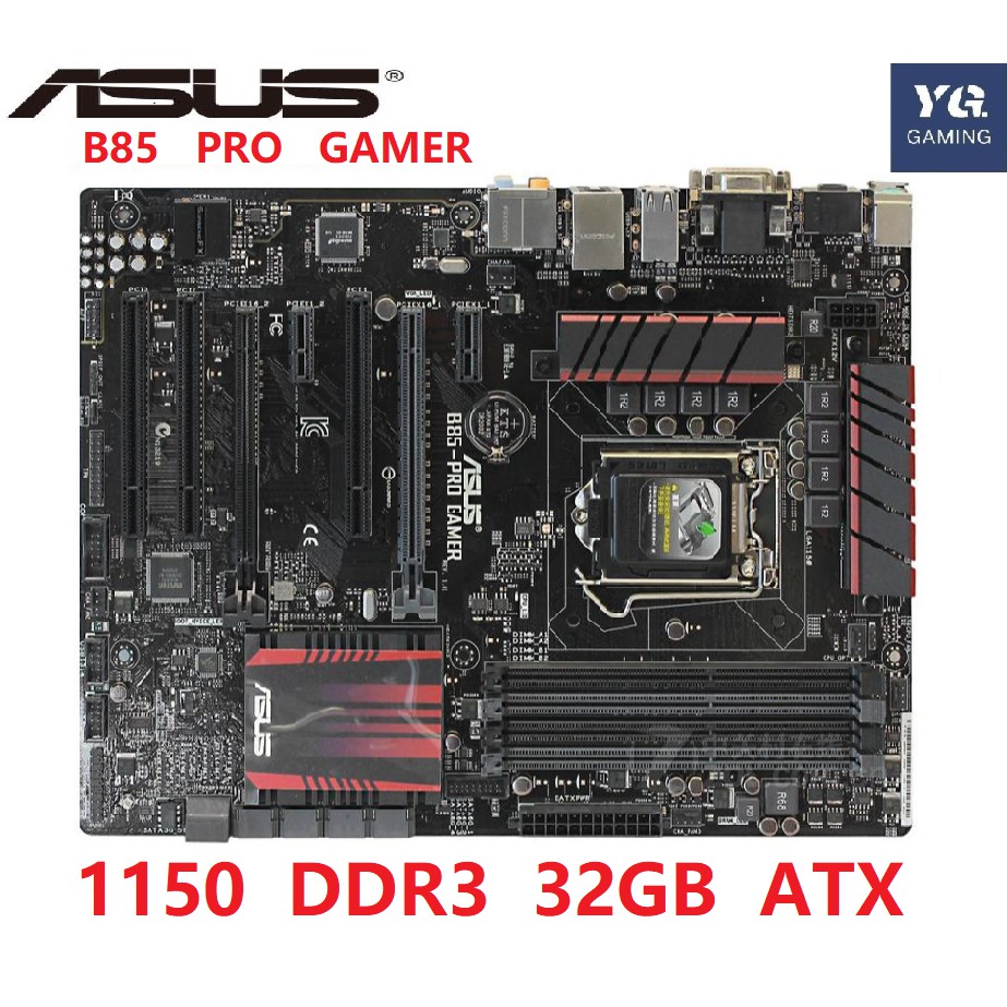 ASUS B85-PRO GAMER original motherboard DDR3 LGA 1150 I3 I5 I7 22nm cpu ...