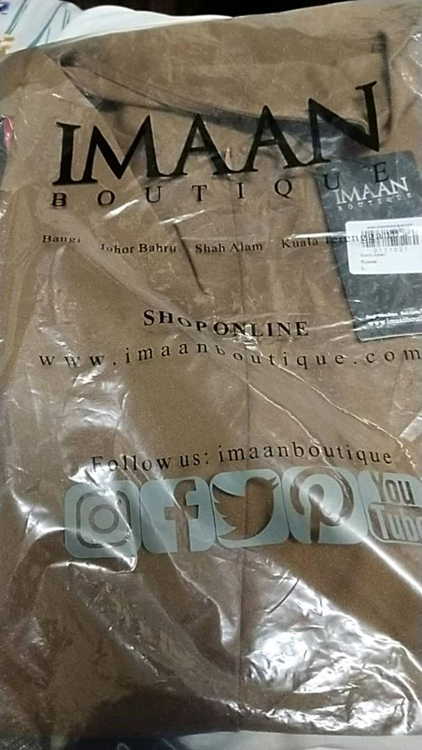 Goochi Jubah Dress Russet Shopee Malaysia