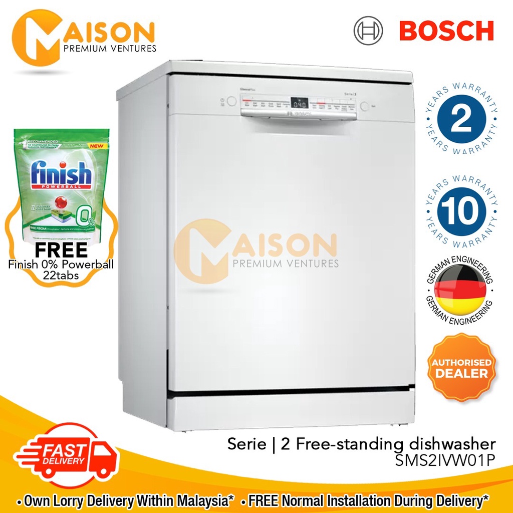 [12.12 Sales] Bosch Series 2 Dishwasher SMS2IVW01P (Made in Europe) Shopee Malaysia