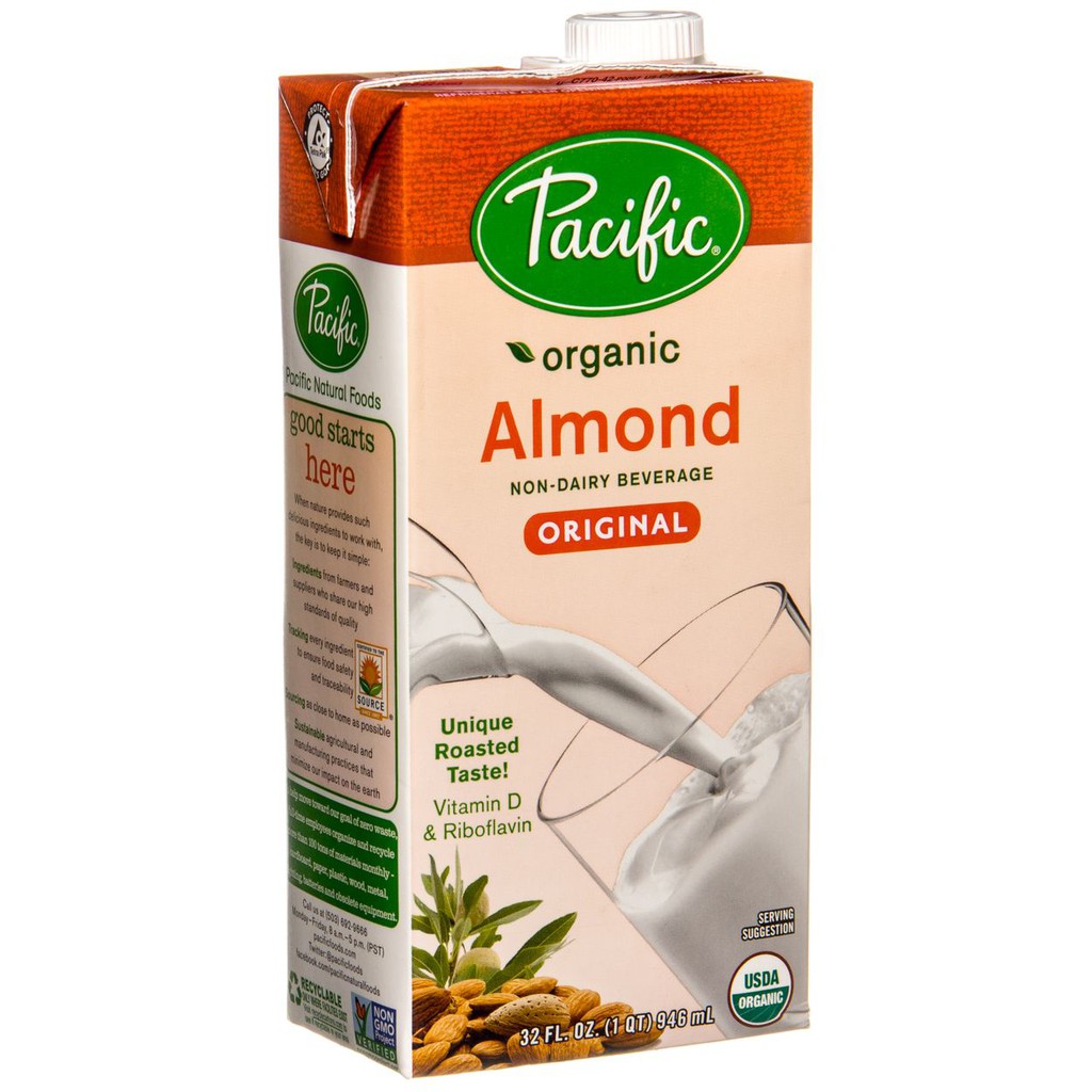 Pacific Organic Almond Milk Original 946ml (NonDairy Beverage