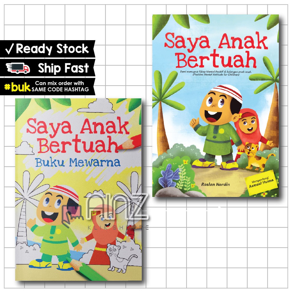 Buku AktivitiKanak Kanak Buku Aktiviti Mewarna Saya Anak Bertuah 