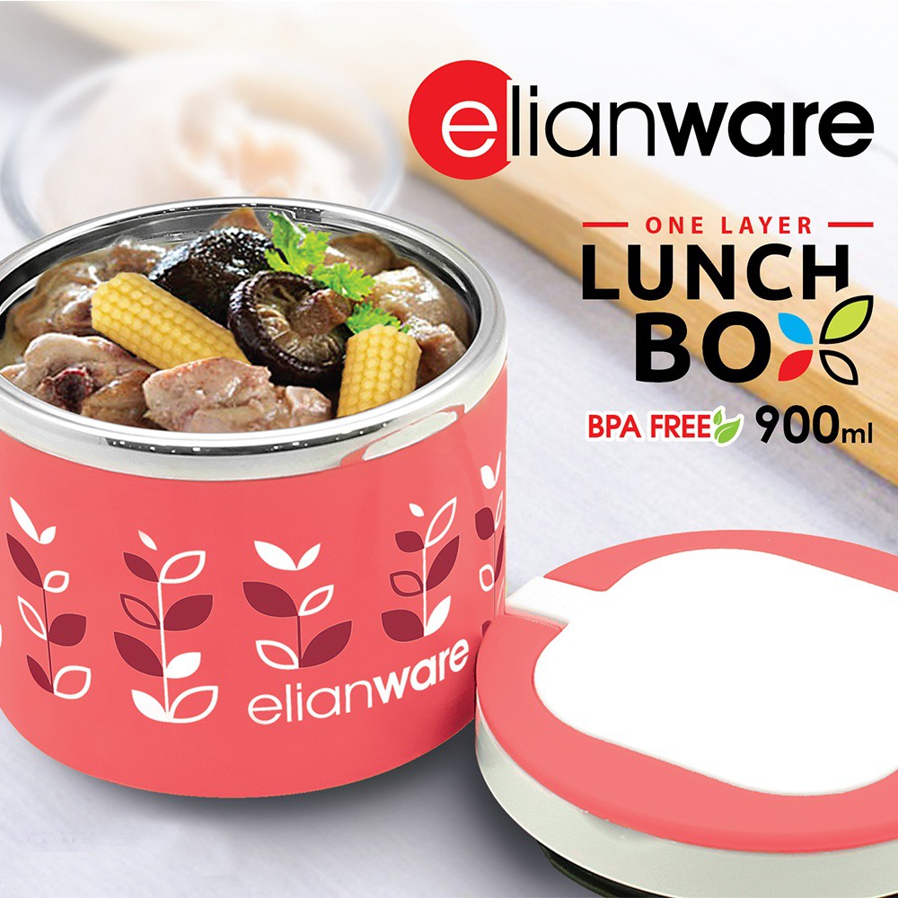 Elianware 900ml S304 Stainless Steel BPA Free One Layer Large Thermal