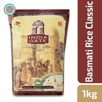 India Gate Classic Basmati Rice - 1Kg (Imported from India)