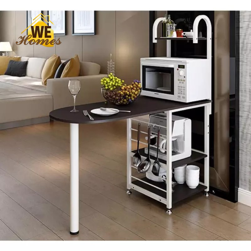 WeHomes Kitchen Storage Shelves With Table Bar Dining Table Bar Table   Daf5ee59fc72a4a44aaad5e7a4391900