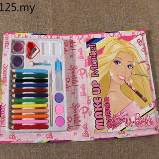 barbie makeup drawing