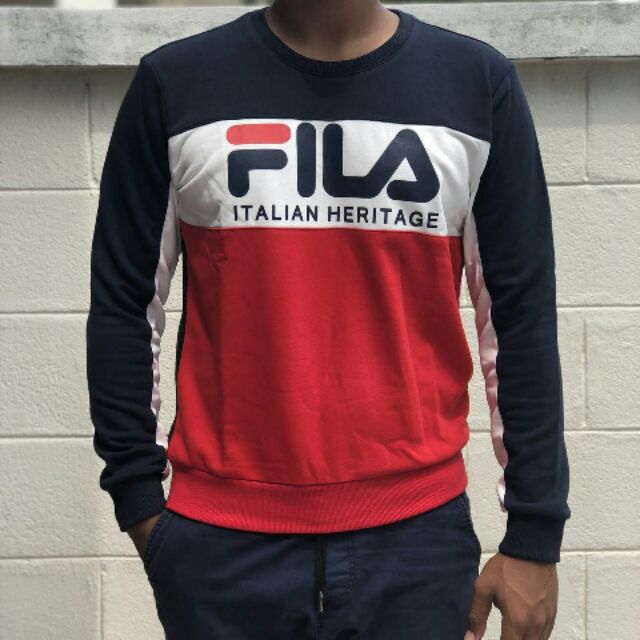 fila tri colour hoodie