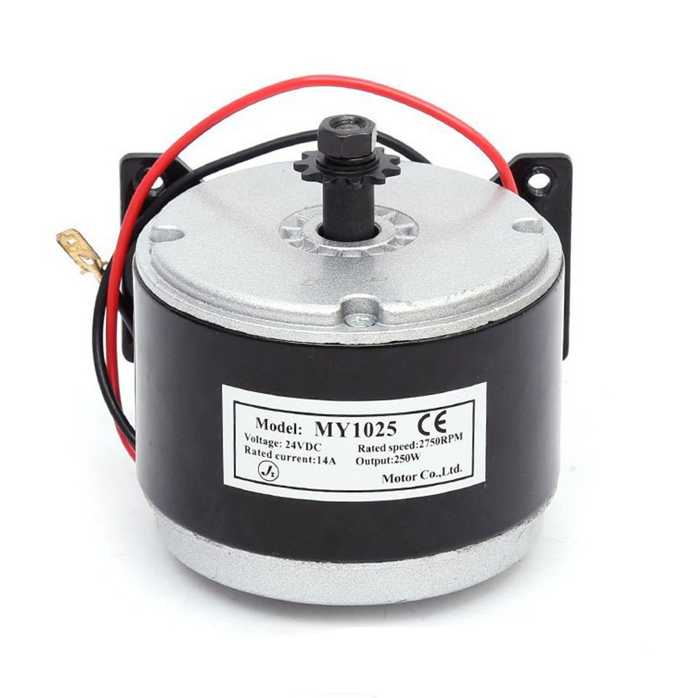 VGEBY Electric Scooter Motor MY1025 24V 250W Brushed Electric Motor 2750RPM High Speed Motor for Electric Scooter 