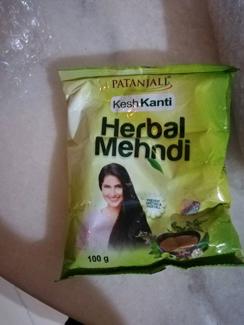 PATANJALI Kesh Kanti Herbal Mehandi Henna - Prevent Greying & Hair Fall  (100g) | Shopee Malaysia