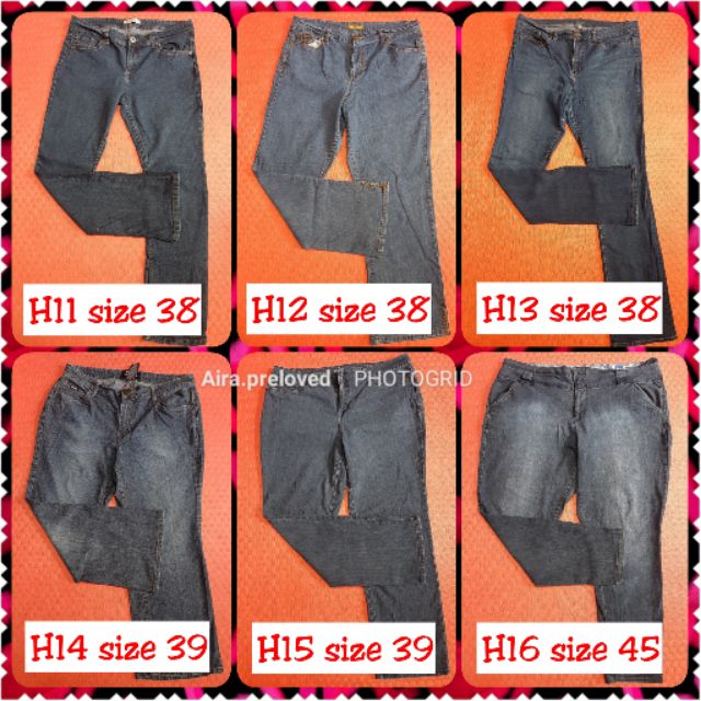 seluar jeans perempuan plus size